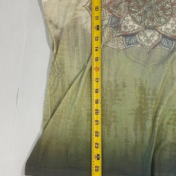 Y2k Women’s Shirt Size Large NWT Sheer Grunge Fairy Ombré Artsy Whimsigoth - Picture 7 of 7